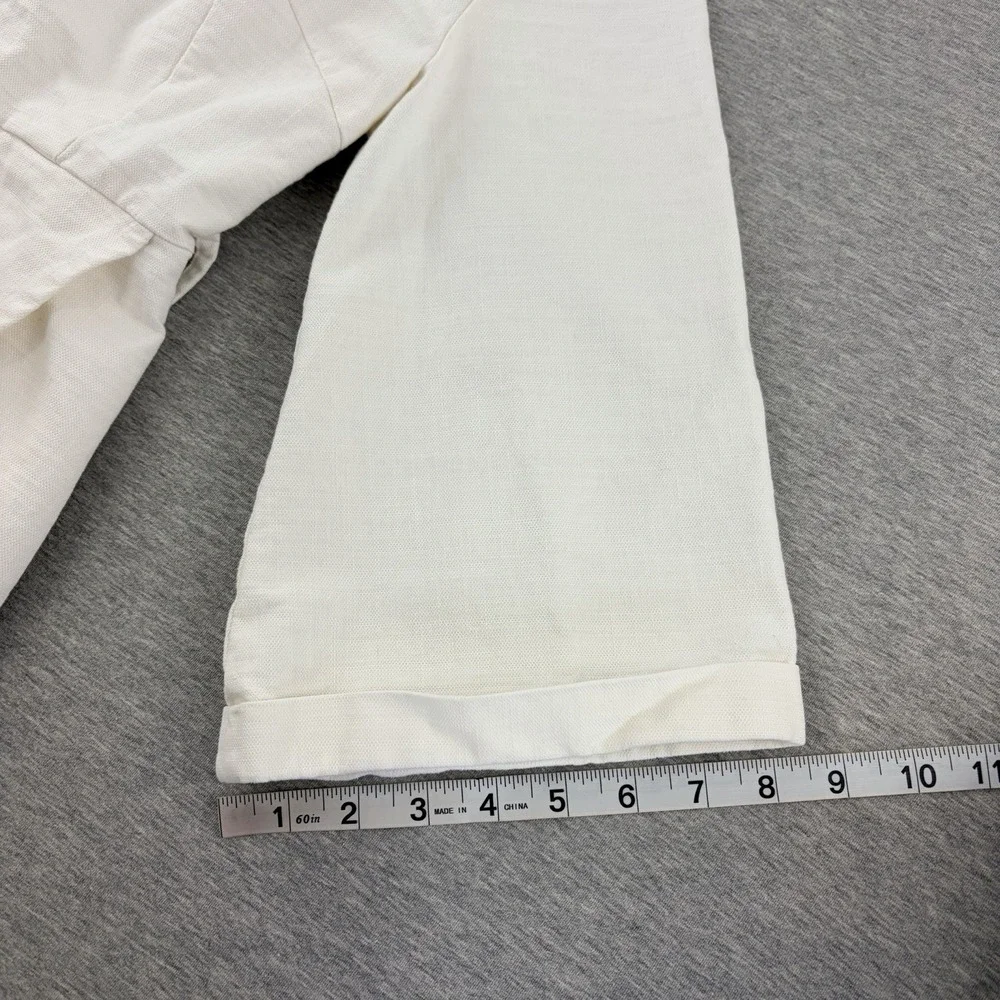 Free People Women's Ivory Linen Blend Mini‎ Dress Size 0